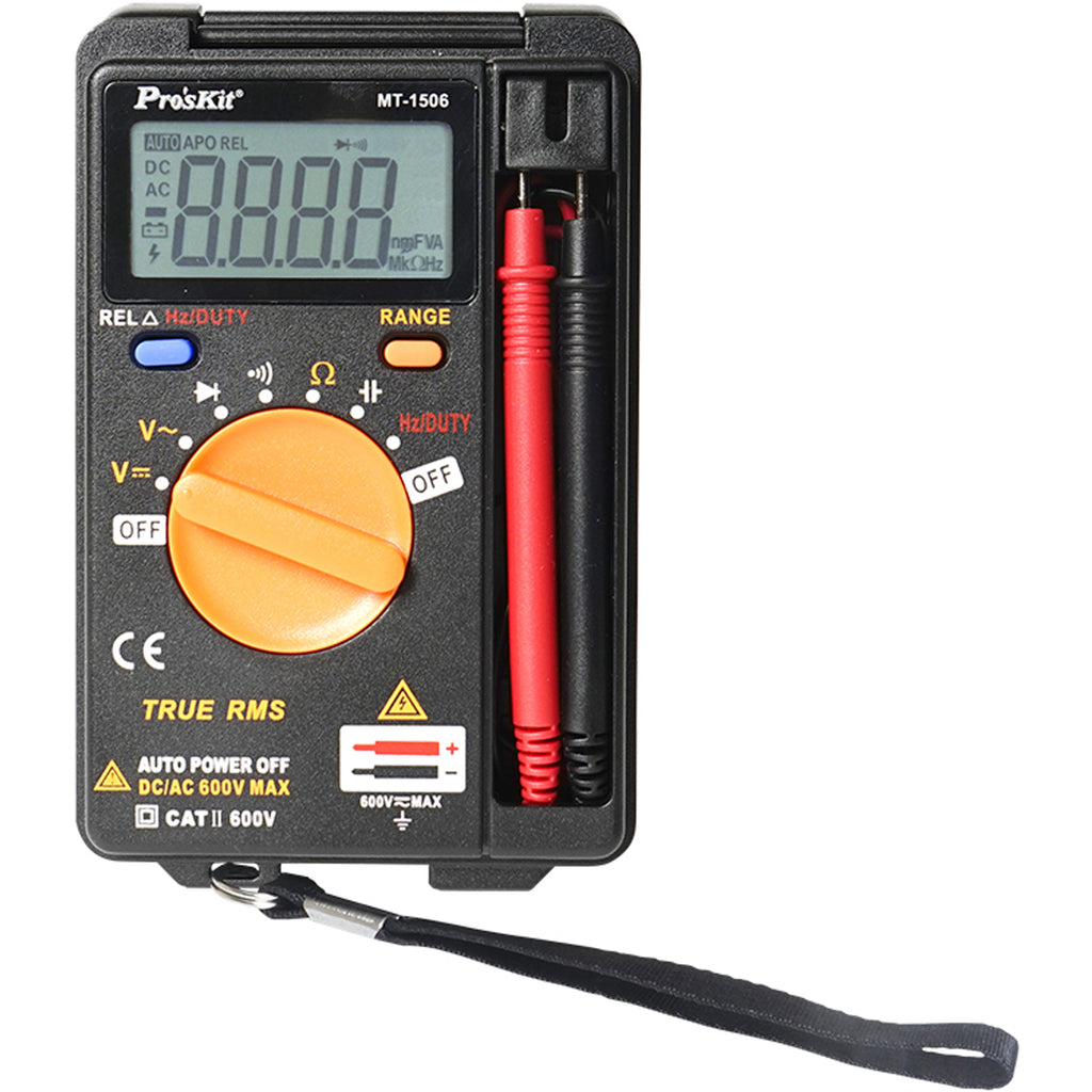 Mini Ware Multimeter Mini Pocket Size Digital Multimeter - Auto-Ranging - True-RMS