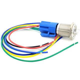 5A 3-Position Rotary Switch with Blue LED Indicator