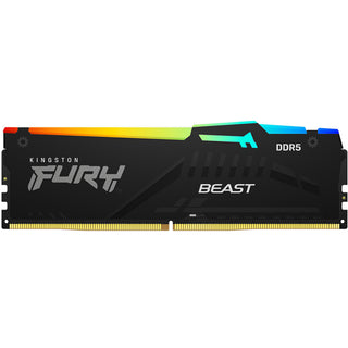 16GB DDR5 PC RAM Module - Kingston Fury RGB LED - Intel XMP 3.0, AMD EXPO