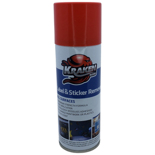 Adhesive Label & Sticker Remover - Kraken Bond Spray Can