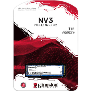 1 Terabyte NVMe SSD - Kingston NV3 - 1TB - 6000MB/s PCIe 4.0 M.2 2280 SSD
