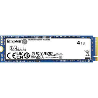 4 Terabyte NVMe SSD - Kingston NV3 - 4TB - 6000MB/s PCIe 4.0 M.2 2280 SSD