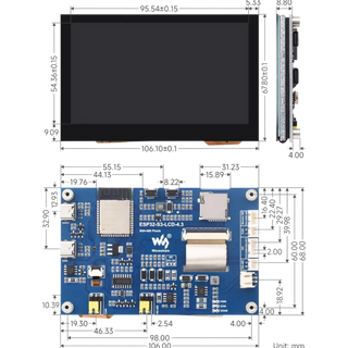 ESP32-S3 4.3" AI Voice Touch Display