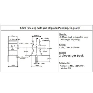 AGC / MDL / 3AG Fuse Clips - PC Board Mount - Solder Type