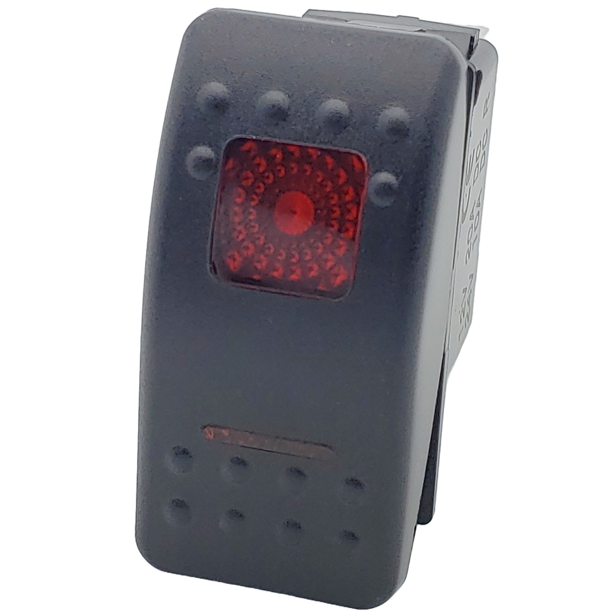 Interruttore LED Rotondo 12V Per Auto Barca – ON/OFF SPST Con Spia Verde, Foro Da 19mm, 2 Pin