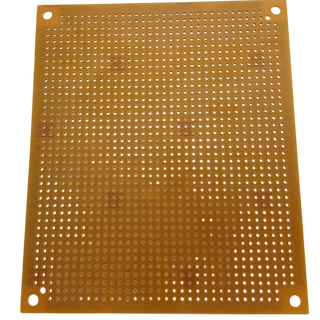 Single Sided Copper Stripboard Protoboard - 4.33" x 3.66"