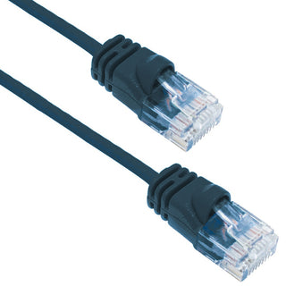Black - Cat 6A - 1ft Thin Ethernet Cable