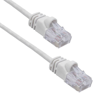 White - Cat 6A - 2ft Thin Ethernet Cable