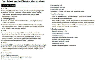 Bluetooth Audio Reciver - Headphone Adapter For Android and iPhone