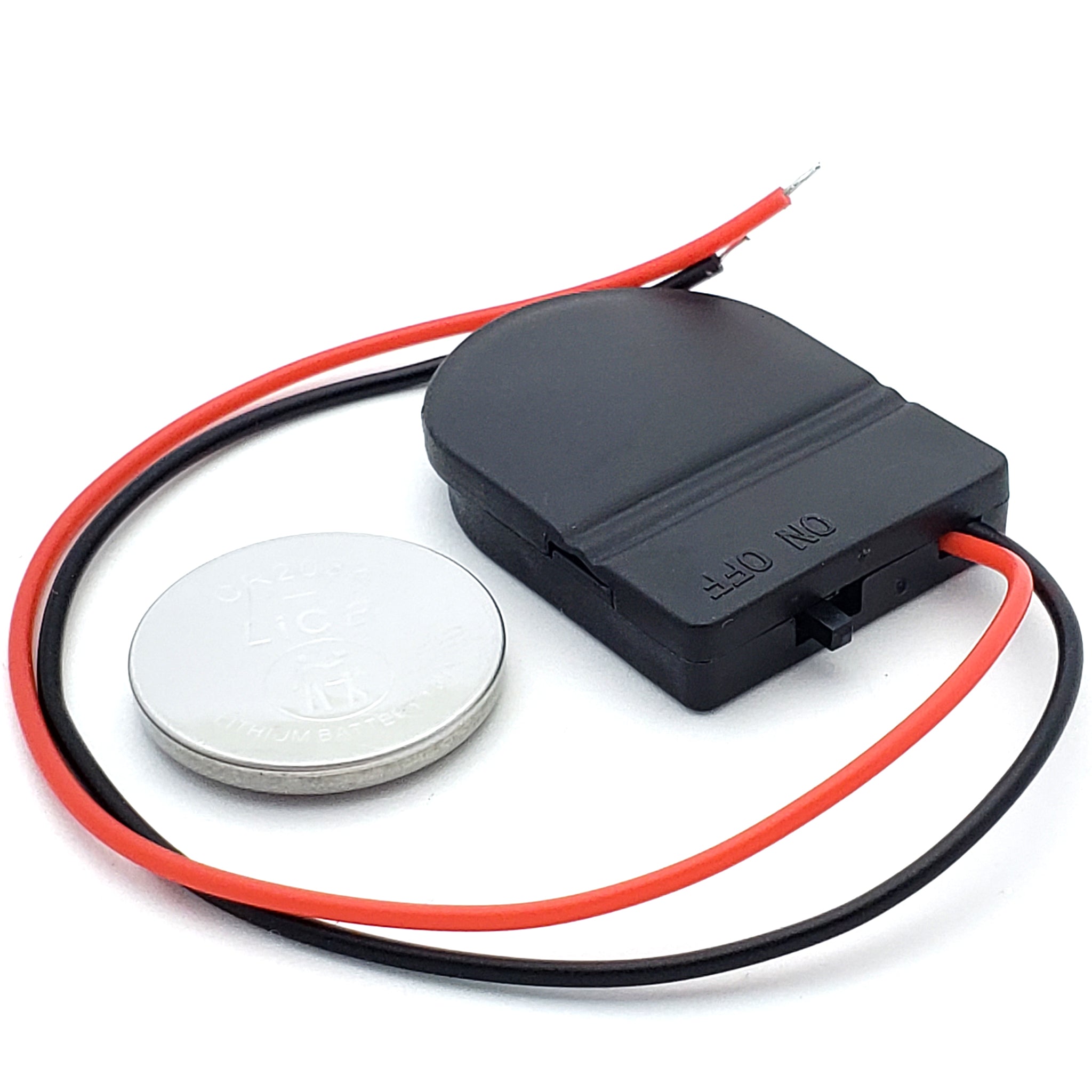 CR2032 Battery Holder With Switch and Leads (3V)