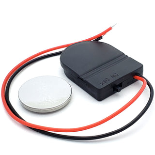 CR2032 Battery Holder With Switch and Leads (3V)