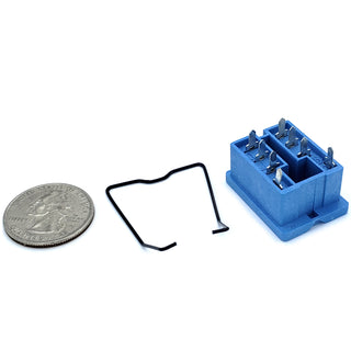 8-Pin PCB Relay Socket With Retaining Clip - Finder 96.12