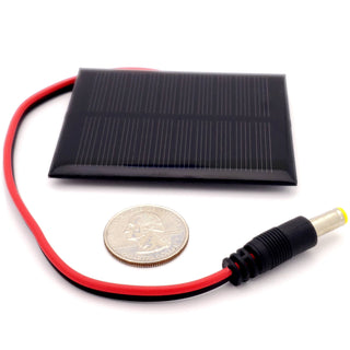 Osepp Solar Cell with Arduino Compatible 2.1mm Barrel Plug