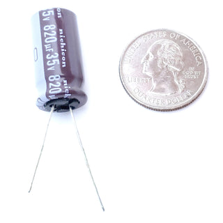 820uF 35 Volt Electrolytic Capacitor