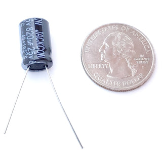820uF 25 Volt Electrolytic Capacitor