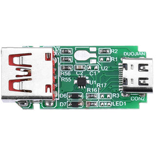 USB-C Female PD QC 3.0 Decoy Trigger Board - USB-A Female Output Voltage Selector