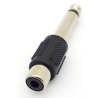 RCA Female - 1/4" Male Adapter- Nickel