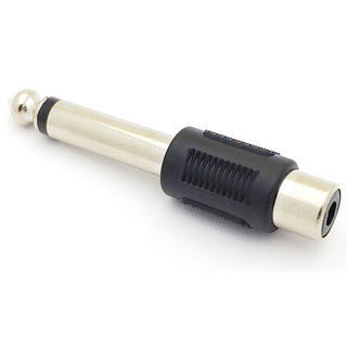 RCA Female - 1/4" Male Adapter- Nickel