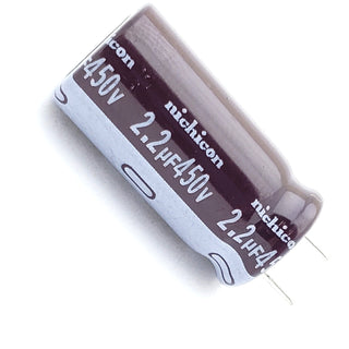 2.2uF 450 Volt Electrolytic Capacitor  - 105c - 20% - Radial Lead