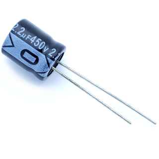 2.2uF 450 Volt Electrolytic Capacitor  - 105c - 20% - Radial Lead