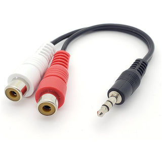 3.5MM Stereo Male - To - 2 Female RCA Adapter Cable