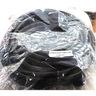 100' Heavy Duty Outdoor Extension Cord - 12/3 - Black