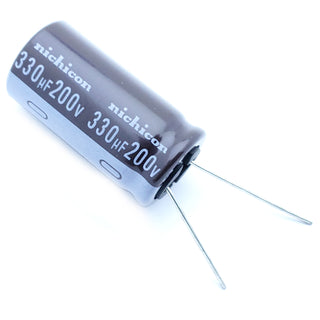330uF 200 Volt Electrolytic Capacitor - 105c - 20% - Radial Leaded