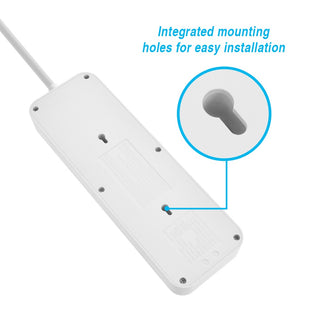 8 Outlet 3ft Cord USB Surge Protector