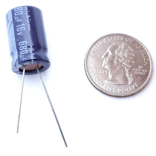 680uF 16 Volt Electrolytic Capacitor