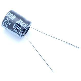 680uF 25 Volt Electrolytic Capacitor