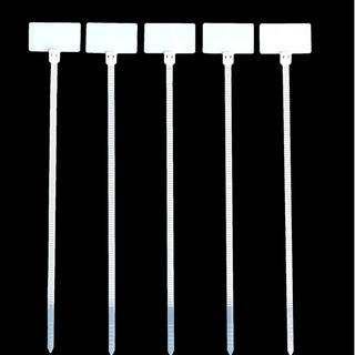 Zip Tie Style Wire Identification Marker Flags - 6" White - 250 Pack