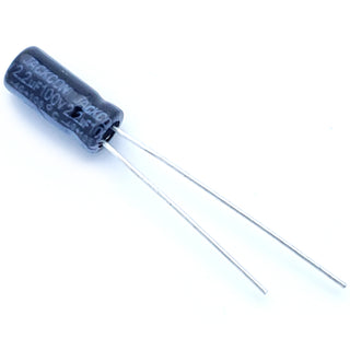 2.2uF 100 Volt Electrolytic Capacitor