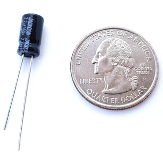 2.2uF 160 Volt Electrolytic Capacitor
