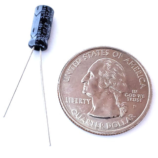 4.7uF 25 Volt Electrolytic Capacitor