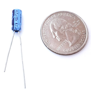 4.7uF 100 Volt Electrolytic Capacitor