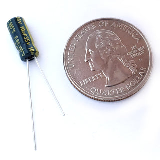 10uF 35 Volt Electrolytic Capacitor
