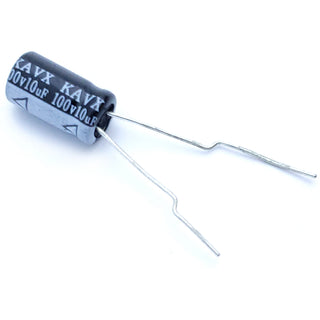 10uF 100 Volt Electrolytic Capacitor