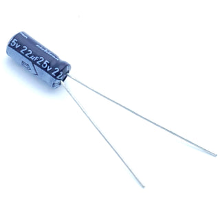 22uF 25 Volt Electrolytic Capacitor