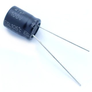47uF 100 Volt Electrolytic Capacitor