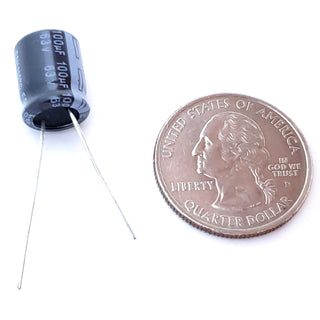 100uF 63 Volt Electrolytic Capacitor