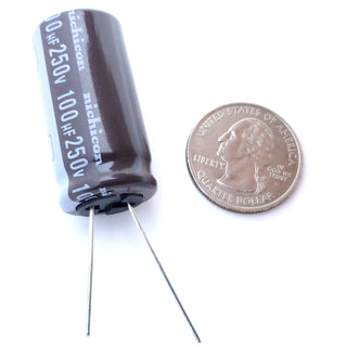 100uF 350 Volt Electrolytic Capacitor
