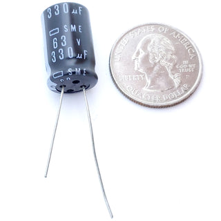 330uF 63 Volt Electrolytic Capacitor