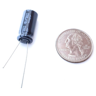 2200uF 16 Volt Electrolytic Capacitor