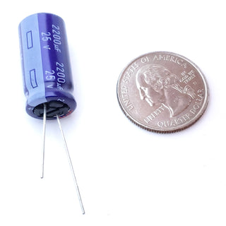 2200uF 25 Volt Electrolytic Capacitor
