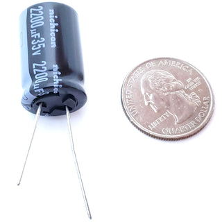 2200uF 35 Volt Electrolytic Capacitor