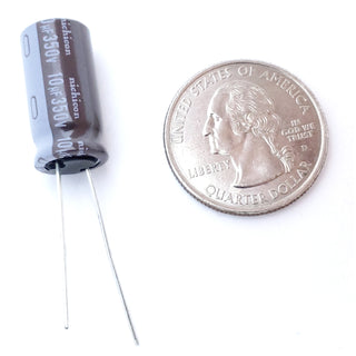 10uF 350 Volt Electrolytic Capacitor