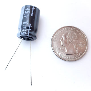 10uF 450 Volt Electrolytic Capacitor