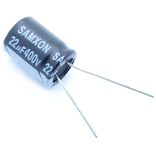 22uF 400 Volt Electrolytic Capacitor