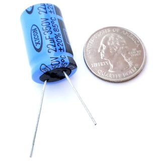 22uF 350 Volt Electrolytic Capacitor