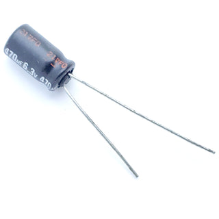 470uF 6.3 Volt Electrolytic Capacitor